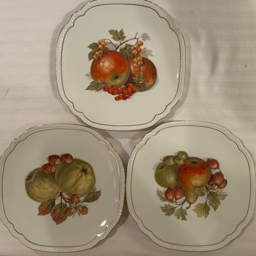 AJC fruit plates bundle of 3